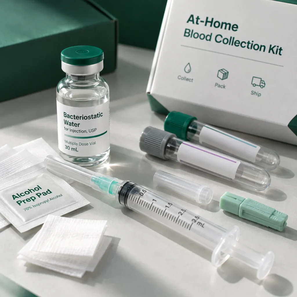 At-Home Blood Collection Kit Still Life