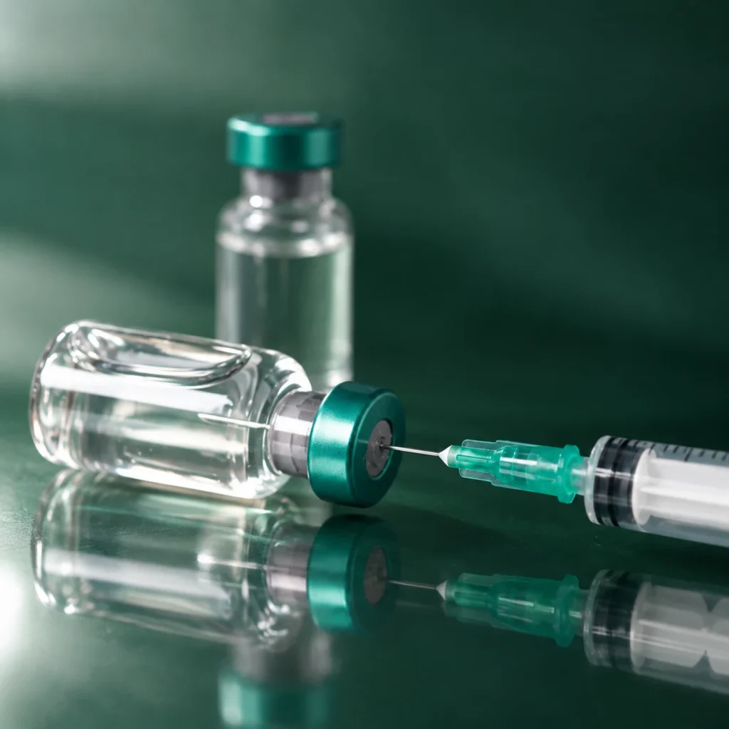 Macro Medical Vials and Syringe